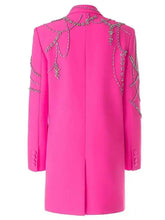 Elegant Embellished Crystal Blazer